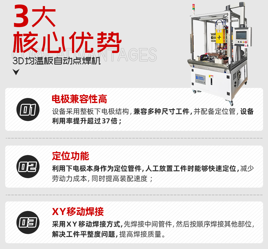3D均溫板自動點焊機核心優勢